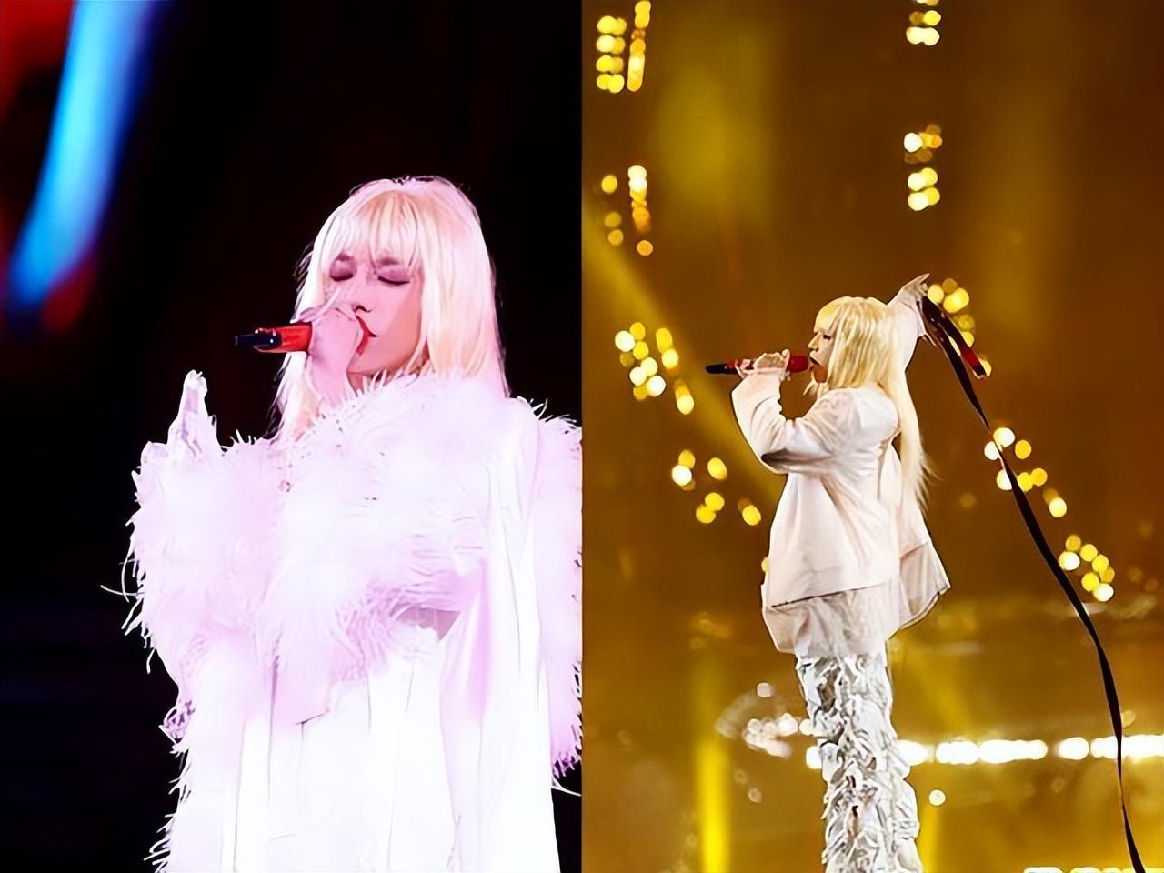 华晨宇演唱会造型出圈，雌雄莫辨令人惊艳，除了粉丝谁能忍？-华晨宇演唱会穿婚纱视频