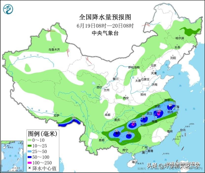 新一轮强降雨中心已定，大雨暴雨雨分布如下,明日18~19号天气预报-全国16至18号大雨预报