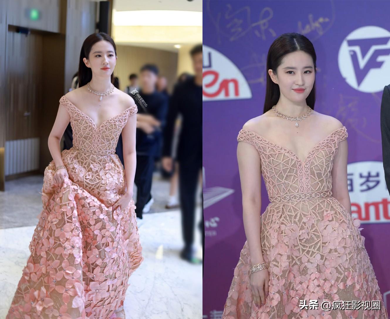 刘亦菲、唐嫣性感，闫妮微醺，姜妍烂漫，白玉兰场内场外都很惊艳-刘亦菲唐嫣同台