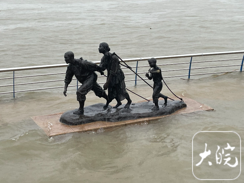 芜湖长江水位上涨 “一家三口”已“深陷孤岛”-芜湖长江水流方向