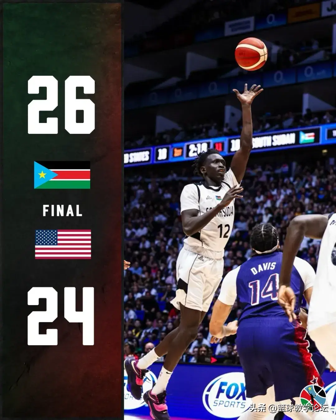 詹姆斯上篮绝杀！美国队1分险胜南苏丹！CBA外援和库里对飚三分-詹姆斯带领美国队