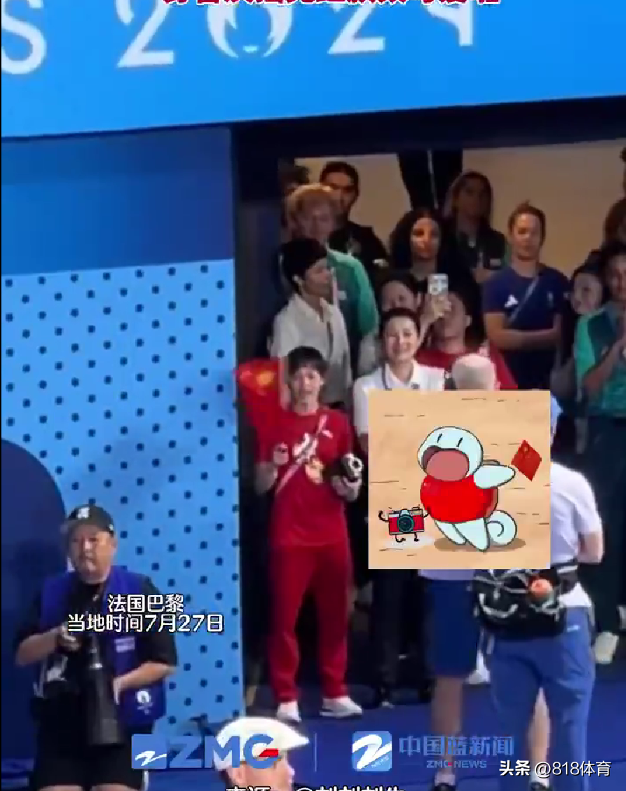 可爱!陈艺文昌雅妮夺冠全红婵变迷妹,挥舞国旗庆祝拿相机追拍师姐-陈艺州百度百科