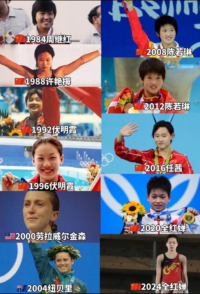 巴黎奥运陈艺文跳水金牌？广州塔为陈艺文亮灯？要被全红婵笑死了-陈艺文夺3米板冠军