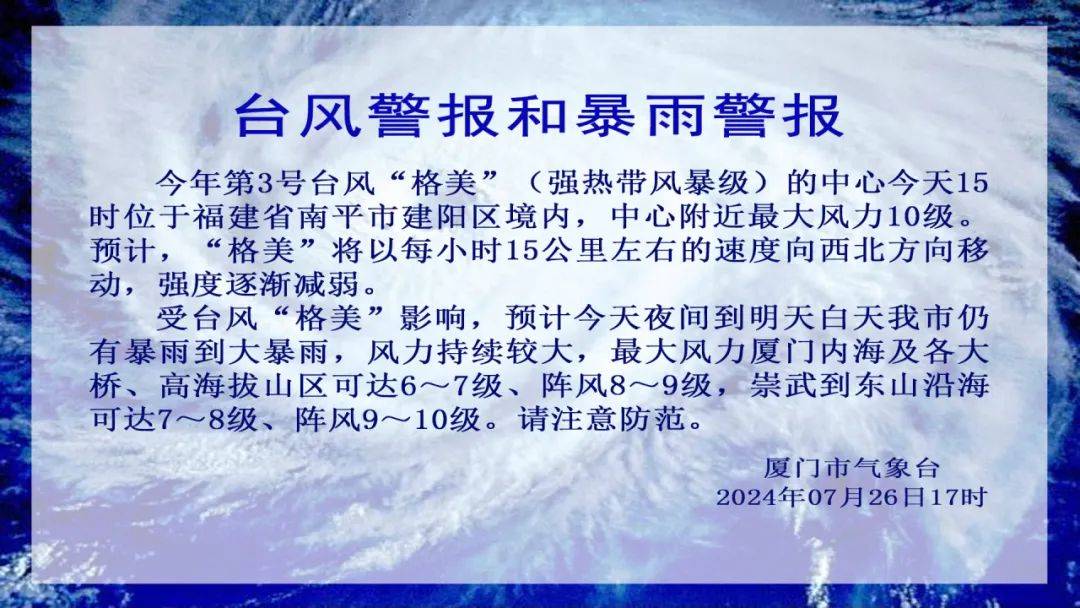 台风格美“下班”离开福建省，我市仍有暴雨天气，注意防范！-台风rita1978和台风海燕