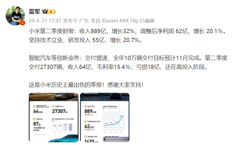 雷军回应小米卖一辆车亏6万多-雷军确认小米汽车价格