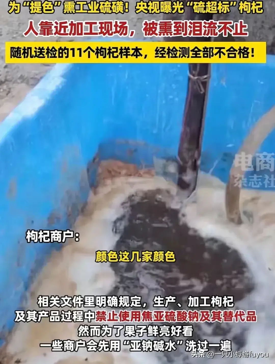 良心呢？央视曝光甘肃“硫超标”枸杞，加工画面曝光，评论区沦陷-怎样识别含硫的枸杞真假