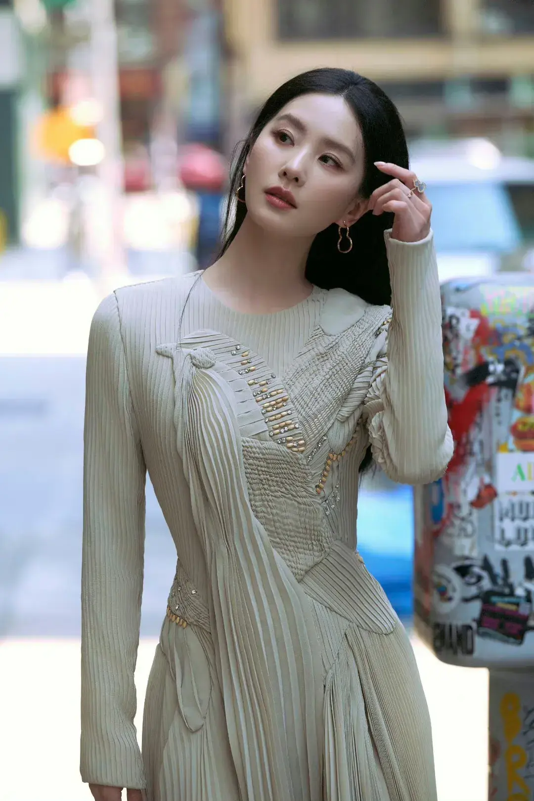 刘诗诗纽约街拍来袭！秋冬氛围感掌管者，气质这块拿捏得死死的~-刘诗诗服装设计师