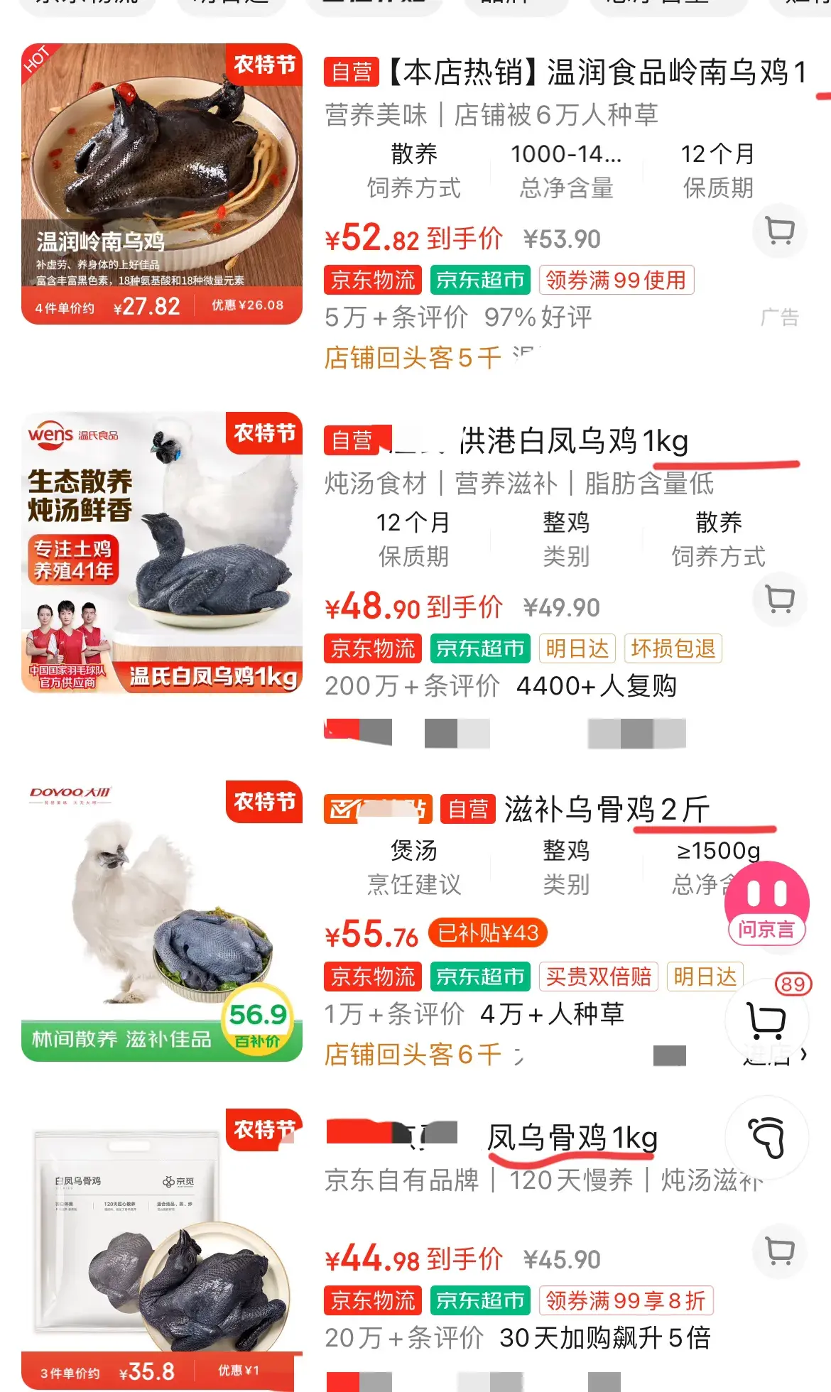 谁敢吃？88元网购4只乌鸡，洗出一盆黑水，卖家说正常，评论炸锅-买了个乌鸡不是很黑