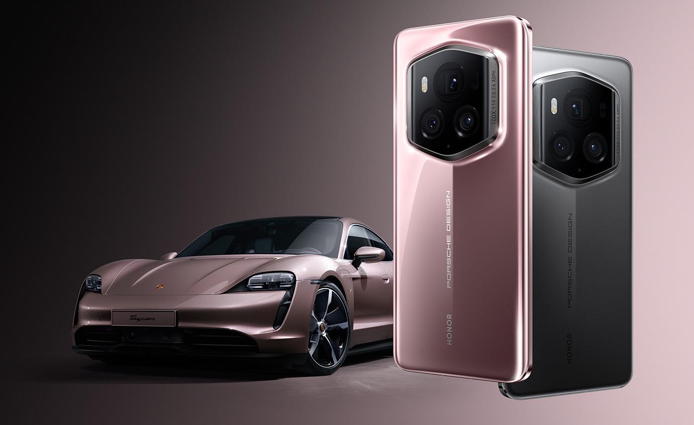 疑似荣耀Magic7保时捷版曝光，与保时捷Turbo 50周年纪念版同款配色？-荣耀magic3 保时捷