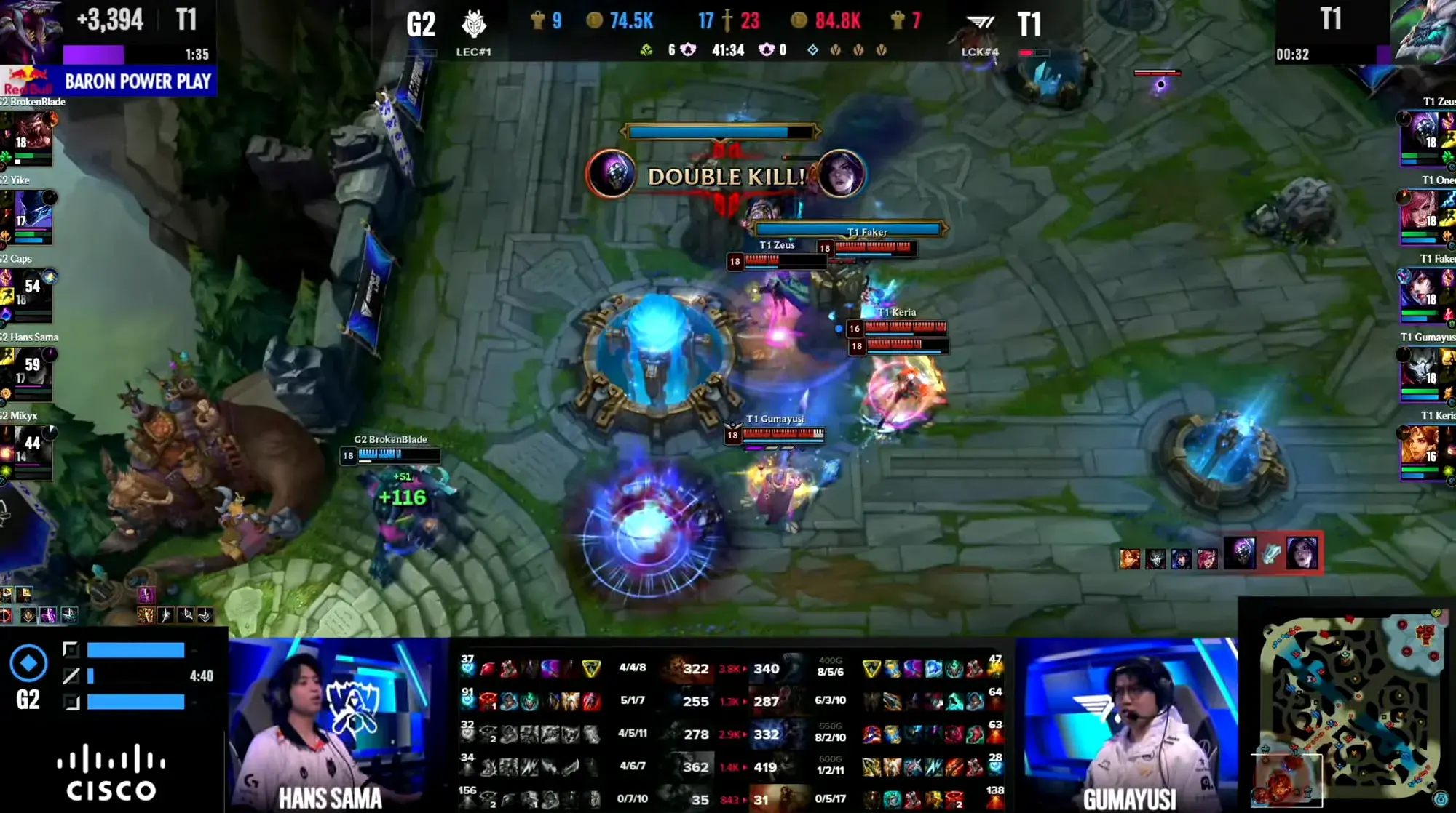 T1晋级S14八强！T1 2-0 G2，三路告破奇迹翻盘！Oner绝境奇迹抢龙-t1几个冠军