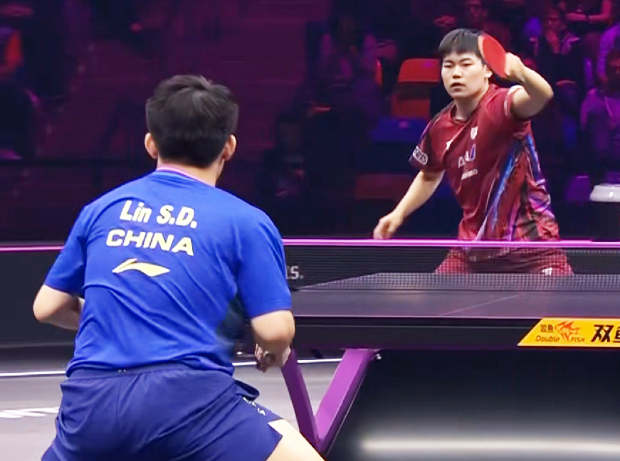 乒乓冠军赛：林诗栋力挽狂澜！3-1击败松岛辉空 日本男单全军覆没-乒乓球男子团体决赛日本