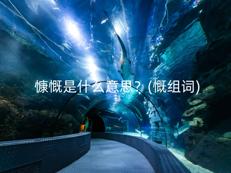  慷慨是什么意思？(慨组词)