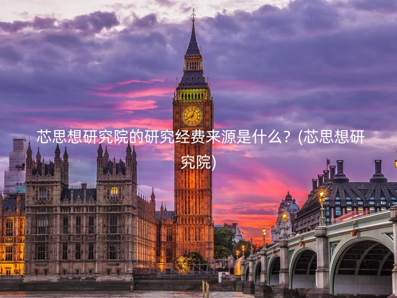  芯思想研究院的研究经费来源是什么？(芯思想研究院)
