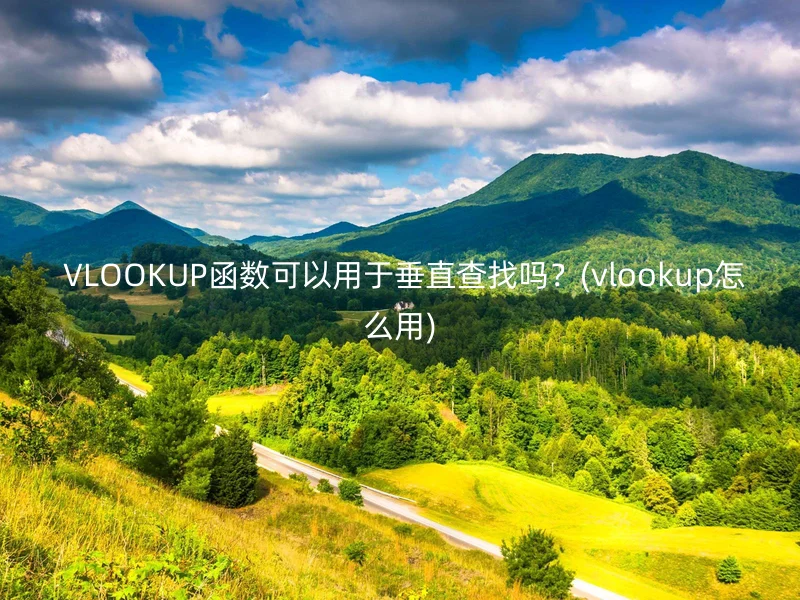  VLOOKUP函数可以用于垂直查找吗？(vlookup怎么用)
