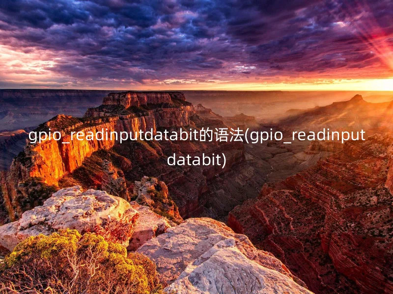 gpio_readinputdatabit的语法(gpio_readinputdatabit)