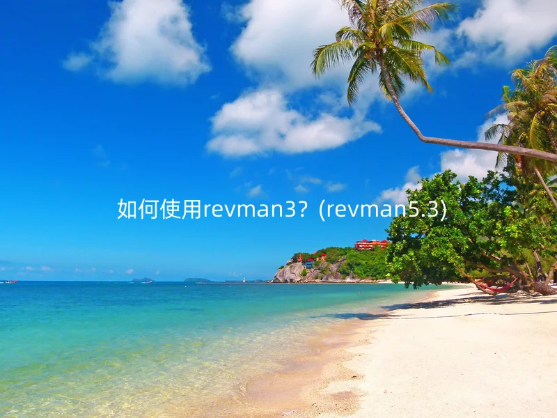  如何使用revman3？(revman5.3)
