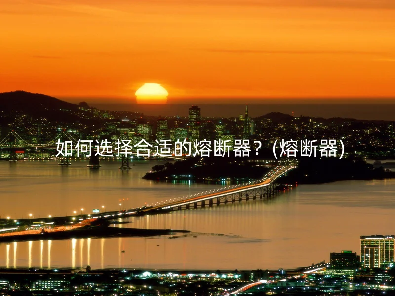  如何选择合适的熔断器？(熔断器)