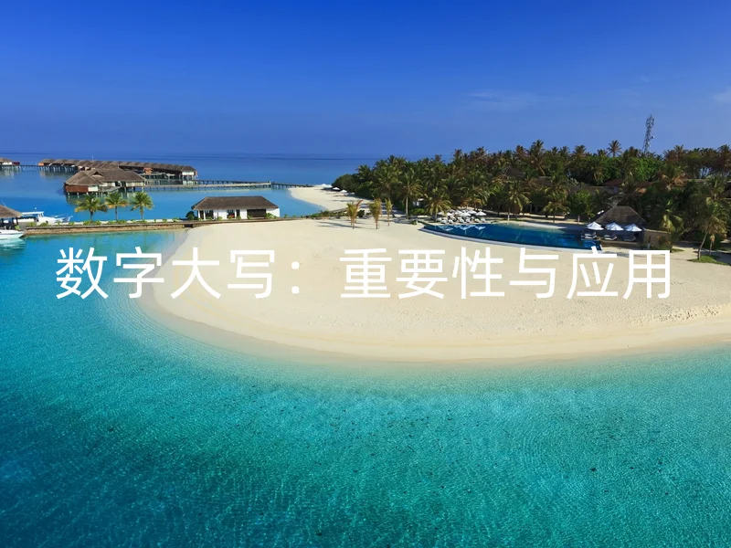 数字大写：重要性与应用