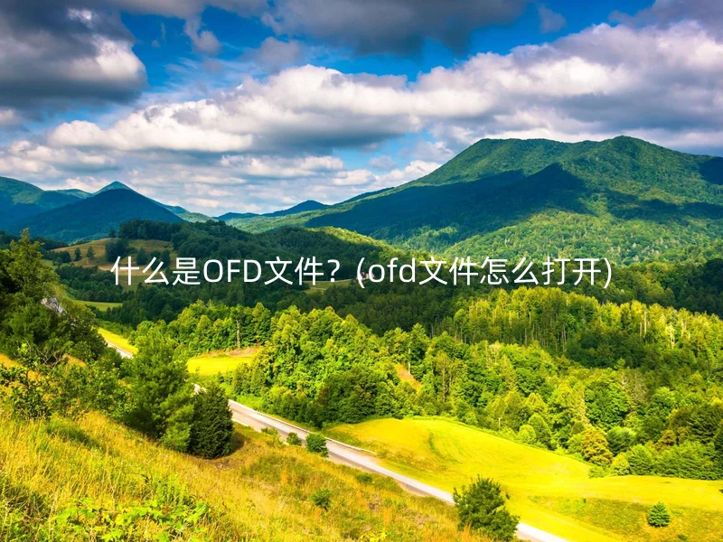 什么是OFD文件？(ofd文件怎么打开)